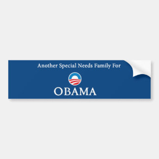 Autocollant De Voiture Un autre Special a besoin de la famille pour Obama