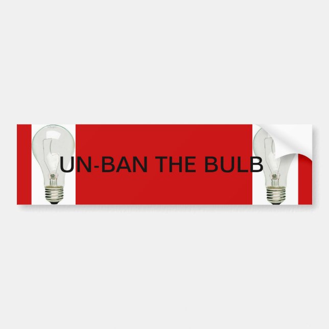 AUTOCOLLANT DE VOITURE UN-BAN L'AMPOULE (Devant)