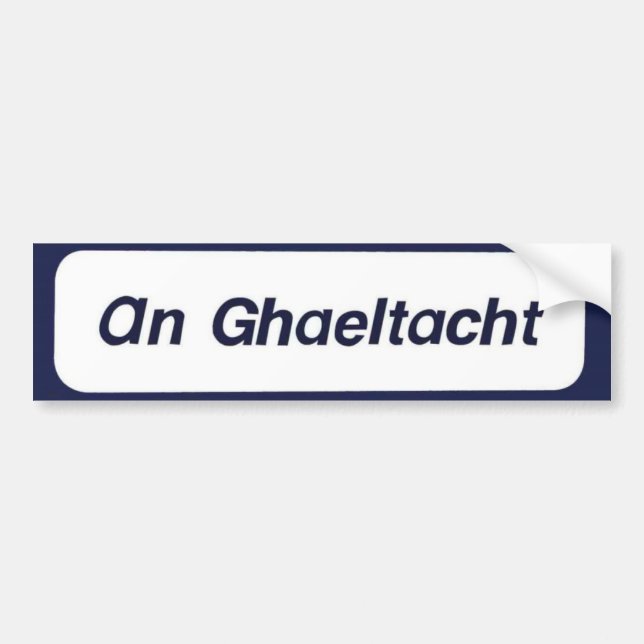 Autocollant De Voiture Un Ghaeltacht (Devant)