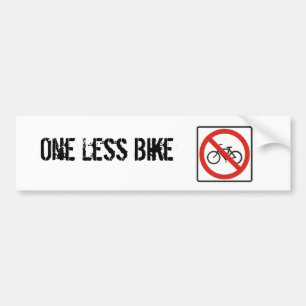 Autocollant De Voiture Un moins de vélo