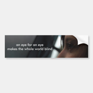 Autocollant De Voiture un oeil pour un oeil fait les abat-jour entiers du
