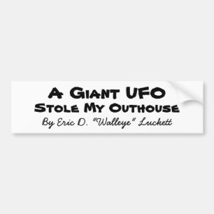 Autocollant De Voiture Un UFO géant, par Éric D. "brochet vairon"