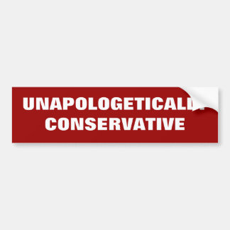Autocollant De Voiture Unapologetically conservateur