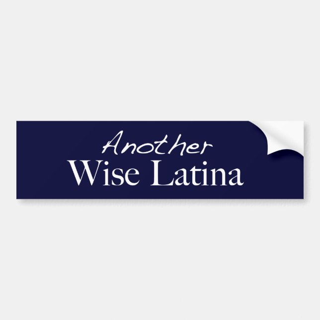 Autocollant De Voiture Une autre Latina sage Bumpersticker (Devant)