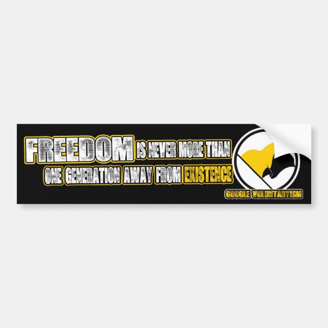 AUTOCOLLANT DE VOITURE UNE GÉNÉRATION PARTIE (Devant)