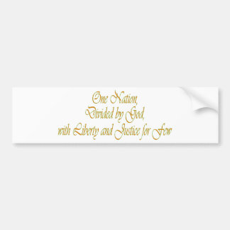 Autocollant De Voiture Une nation...