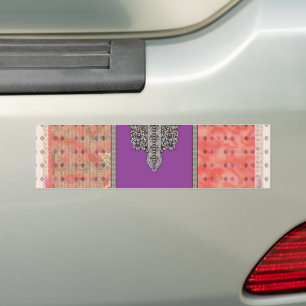 Autocollant De Voiture une photo d'un foulard avec un motif dessus