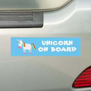 Autocollant De Voiture Unicorne à bord