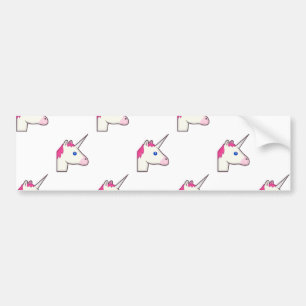 Autocollant De Voiture unicorne emoji