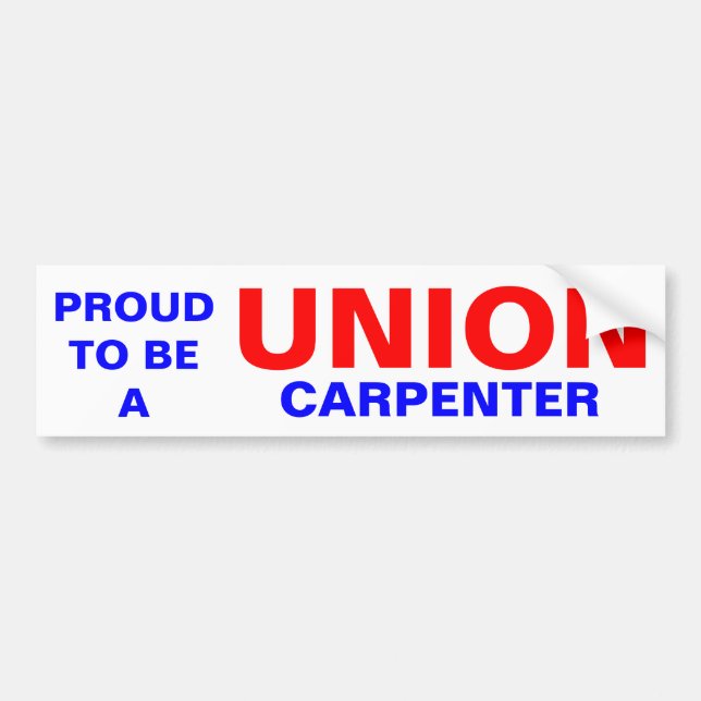 AUTOCOLLANT DE VOITURE UNION CARPENTER (Devant)