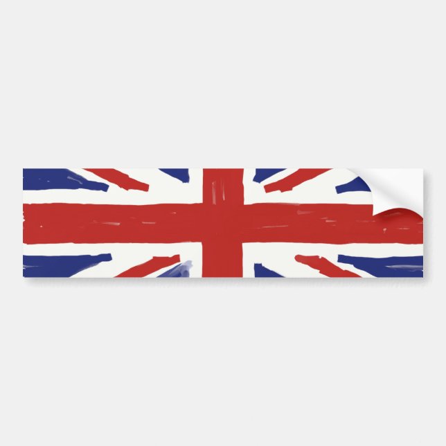 Autocollant De Voiture Union Jack délabré (Devant)