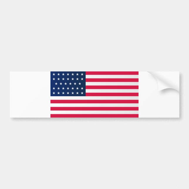 Autocollant De Voiture Union Side American Civil War Flag (Devant)