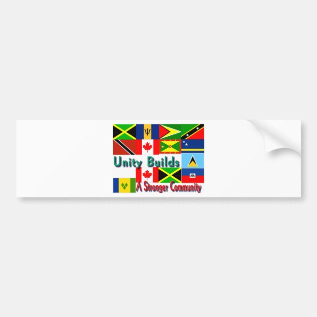 Autocollant De Voiture Unité caraïbe-canada (Devant)