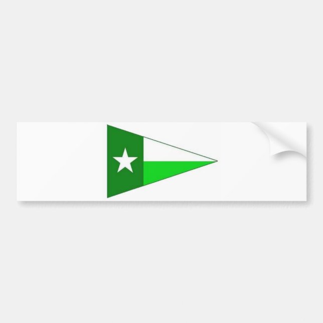 Autocollant De Voiture UNT naviguant Burgee (Devant)