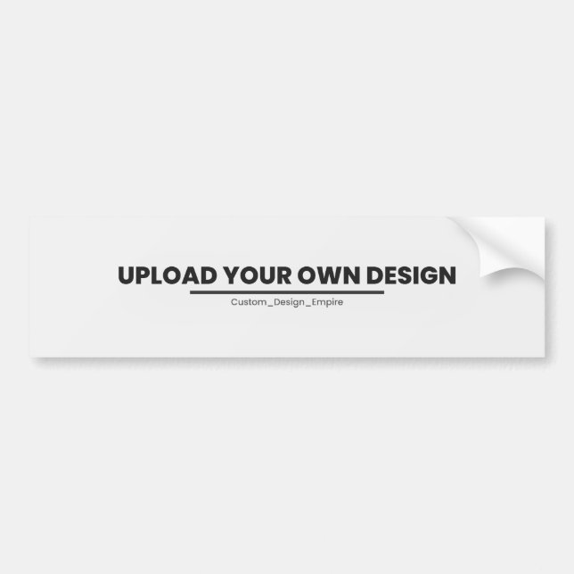 Autocollant De Voiture Upload Your Own Design Here | Custom Template (Devant)