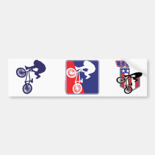 Autocollant De Voiture USA BMX Biker