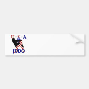 Autocollant De Voiture USA Patriotique Martial Arts JUDO
