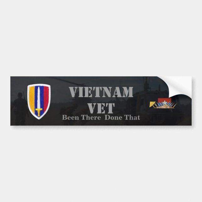 Autocollant De Voiture USARV Vietnam Nam War Patch Vets Bumper Sticker (Devant)