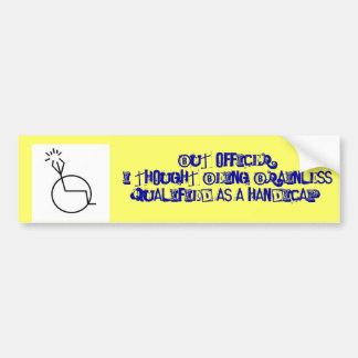 Autocollant De Voiture Utilisation illégale de parking Handicapped