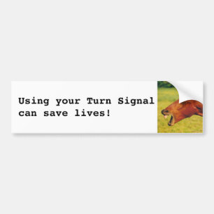 Autocollant De Voiture Utiliser votre Cheval de Signal de Tourner