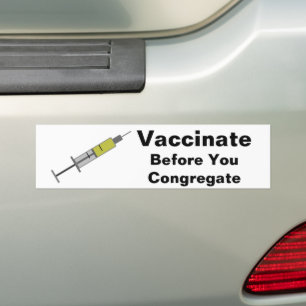 Autocollant De Voiture Vacciner avant votre congrégation