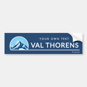 Autocollant De Voiture Val Thorens station de ski montagne France