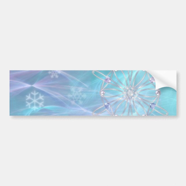 Autocollant De Voiture Valse du Sticker pare-chocs Snowflakes (Devant)
