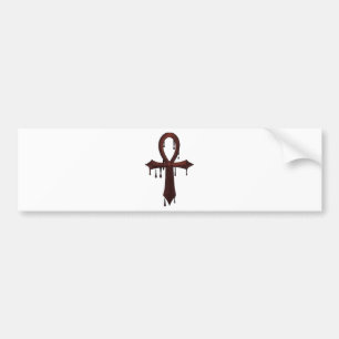 Autocollant De Voiture VAMPIRE ANKH - Bloody