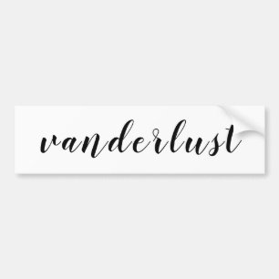 Autocollant De Voiture Van Voyage camping jouer wanderlust = vanderlust