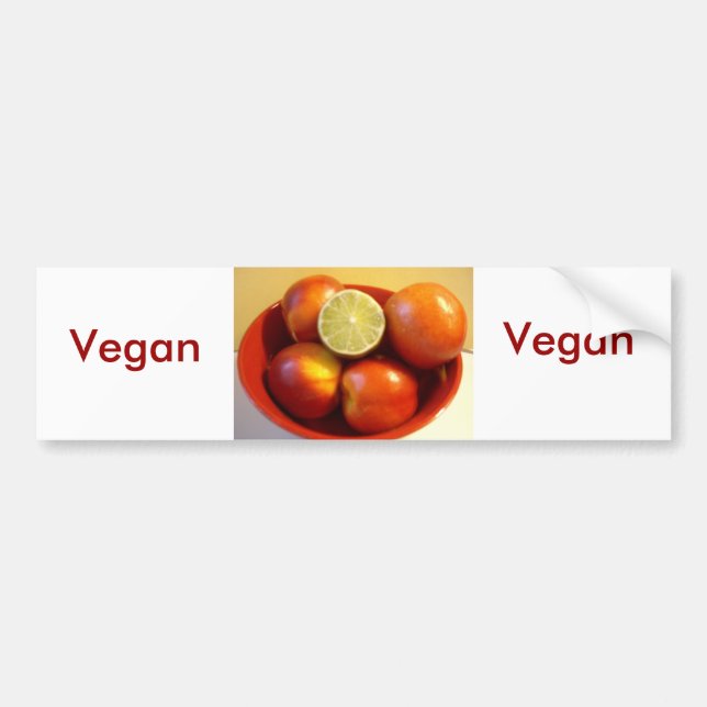 Autocollant De Voiture Vegan Love (Devant)