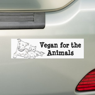 Autocollant De Voiture Vegan pour les animaux