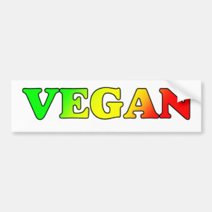 Autocollant De Voiture Végétalien de Rasta