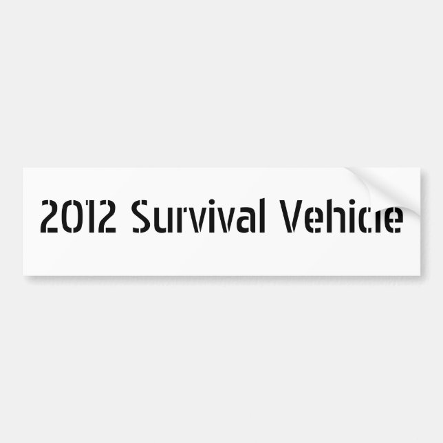 Autocollant De Voiture Véhicule 2012 de survie (Devant)