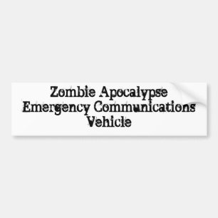 Autocollant De Voiture Véhicule de communications de secours d'apocalyps