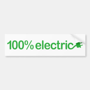 Autocollant De Voiture Véhicule électrique 100 % voiture VE 