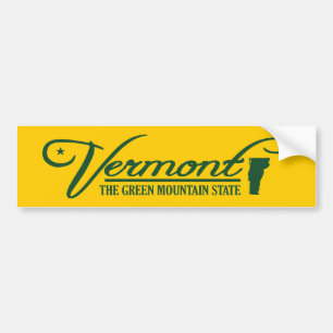 Autocollant De Voiture Vermont (État du mien)
