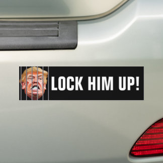Autocollant De Voiture Verrouiller le président Trump - Anti Traitor