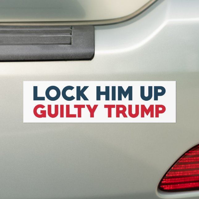 Autocollant De Voiture Verrouiller Trump coupable (En voiture)