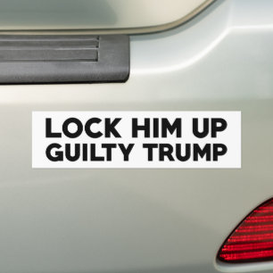 Autocollant De Voiture Verrouiller Trump coupable