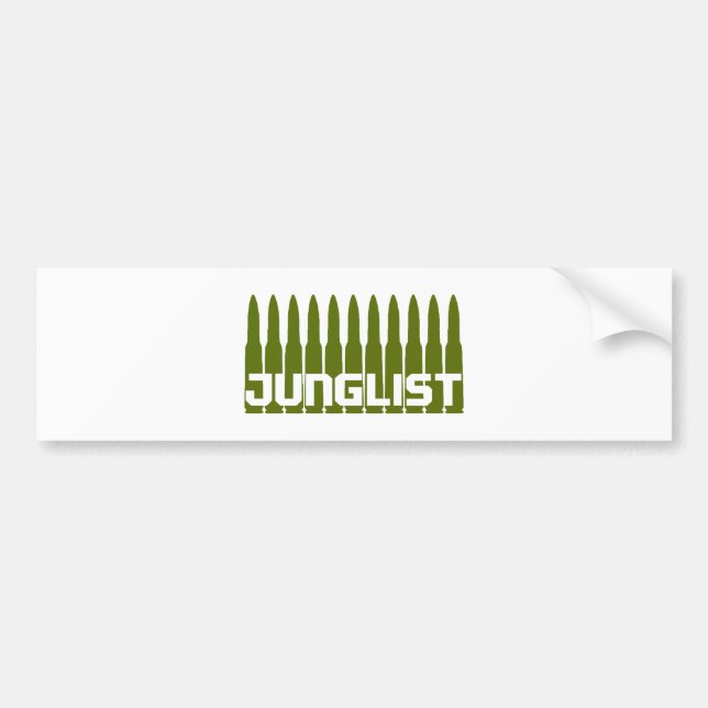 Autocollant De Voiture Vert de Junglist (Devant)