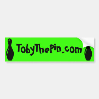 Autocollant De Voiture Vert de TobyThePin.com d'adhésif pour pare-chocs