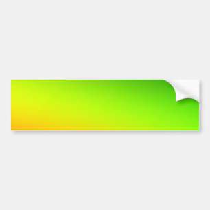 Autocollant De Voiture Vert jaune orange simple minimal.custom.ajouter vo