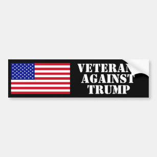 Autocollant De Voiture Vétérans contre Trump Bumper Sticker