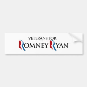 Autocollant De Voiture VÉTÉRANS POUR ROMNEY RYAN.png