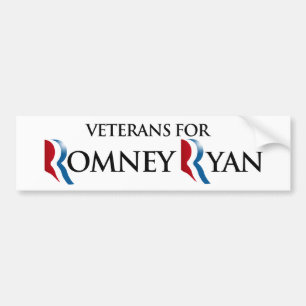 Autocollant De Voiture VÉTÉRANS POUR ROMNEY RYAN.png