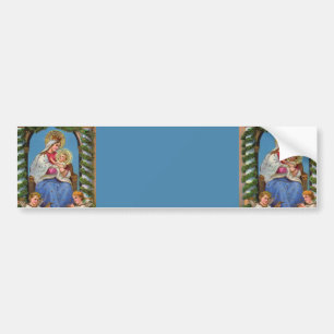 Autocollant De Voiture Vierge Marie et bébé Jésus