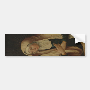 Autocollant De Voiture Vierge Marie voilée (par Lucas van Leyden)