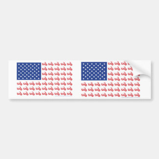 AUTOCOLLANT DE VOITURE VIEUX-BIKE-FLAG-TEE