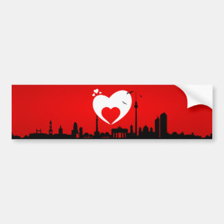 Autocollant De Voiture Vignette Skyline Berlin