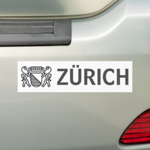 Autocollant De Voiture Ville de Zürich, SUISSE